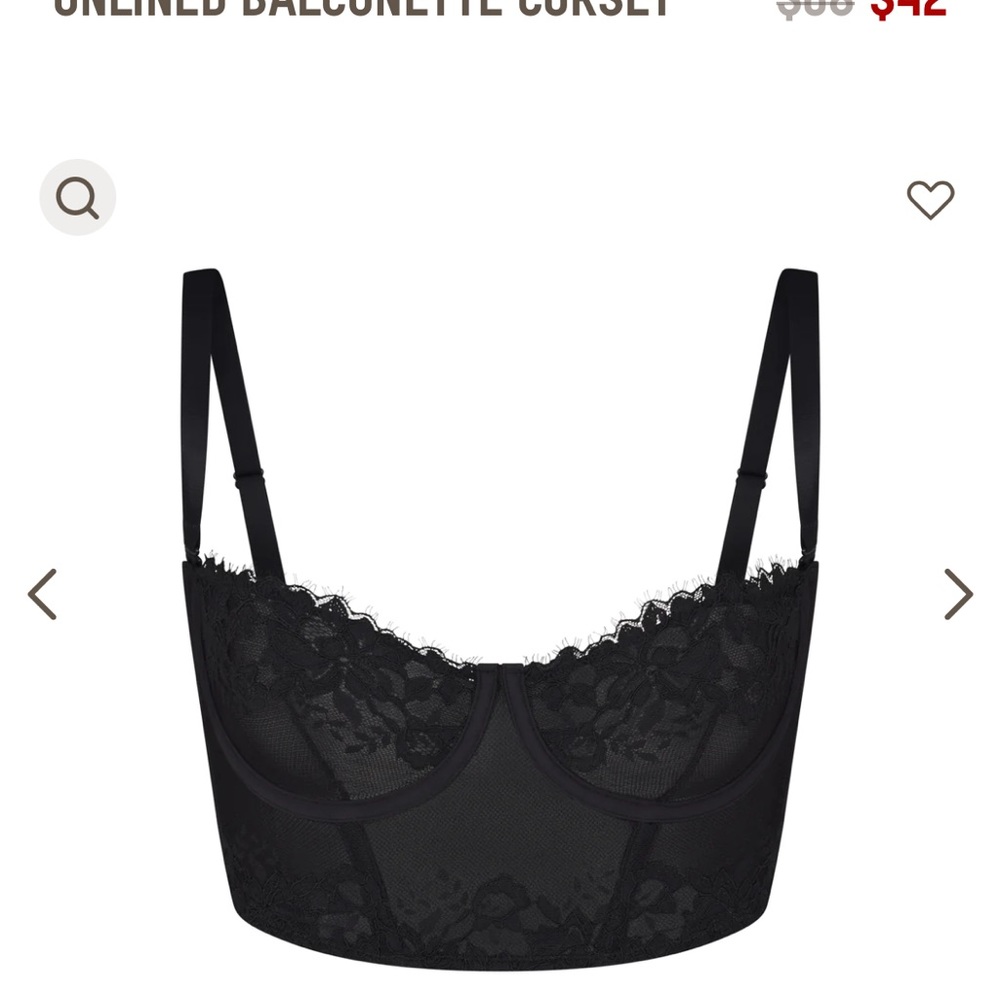 SKIMS LACE UNLINED BALCONETTE CORSET